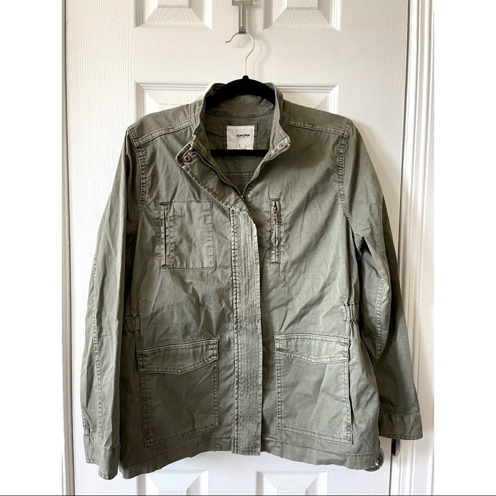 Olive Green Utility Jacket